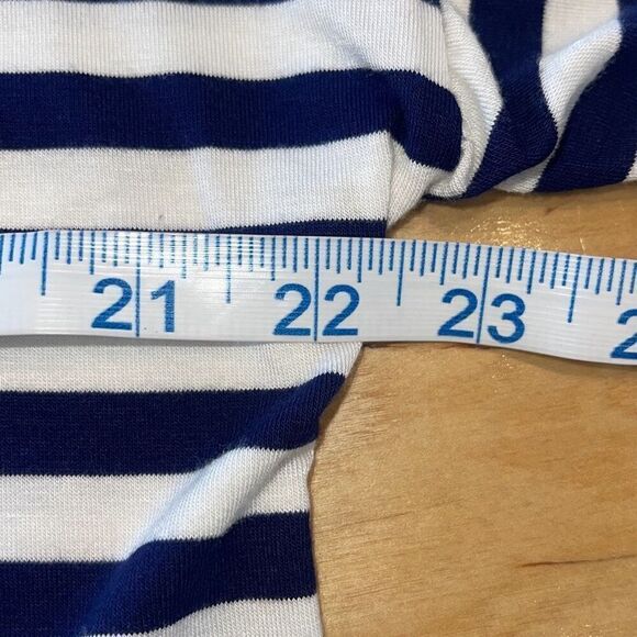 Promesa‎ Womens Young American Graphic Ringer Tee Blue White Large - Picture 6 of 7